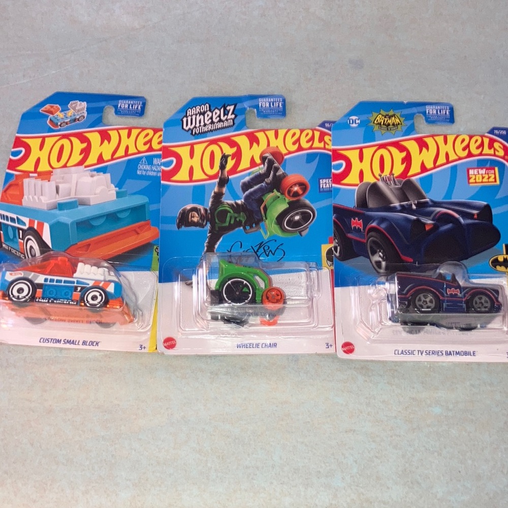 - Hot wheels special feature cars set of three